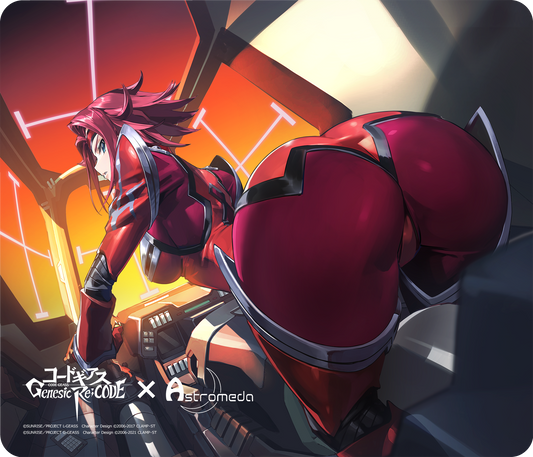 『コードギアス 反逆のルルーシュ Genesic Re;CODE』×Astromeda ゲーミングマウスパッド【カレン】 カレン等身イラスト 反逆のルルーシュデザイン メインビジュアル