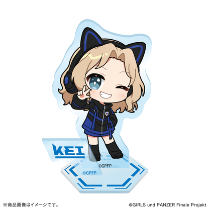 『ガールズ＆パンツァー』×Astromeda ゲーミングアクリルスタンド【ケイ】 キャラクター描き下ろし