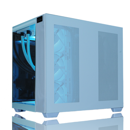 【Astromeda GAMER ライトブルー(Light Blue)】Ryzen7 5700X/RTX 5070 12GB ゲーミングPC おしゃれ外観 爽やかパステルデザイン