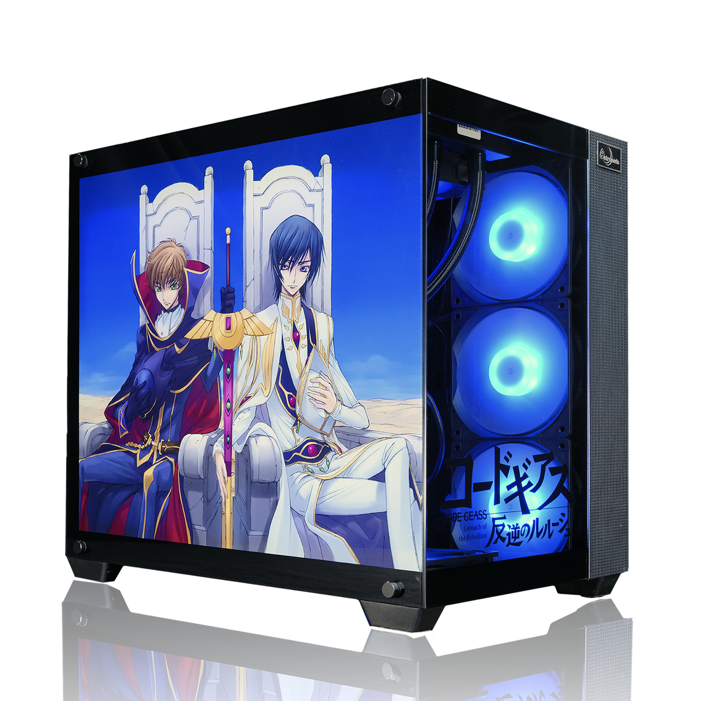 『コードギアス 反逆のルルーシュ』×Astromeda コラボゲーミングPC【ルルーシュ&スザクモデル】 ブラック筐体メインビジュアル