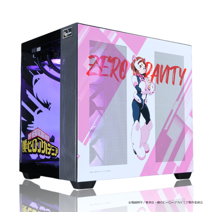『僕のヒーローアカデミア』×Astromeda コラボゲーミングPC【麗日お茶子】 強化フロントクリアガラスRGB内部