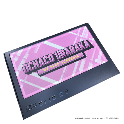 「Astromeda」×TVアニメ『僕のヒーローアカデミア』ゲーミングPC着せ替えパネル3面セット【麗日お茶子】 ディテール拡大 コラボゲーミングPC対応