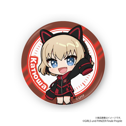 『ガールズ＆パンツァー』×Astromeda トレーディング缶バッジ 冷泉麻子 ゲーミングデザイン