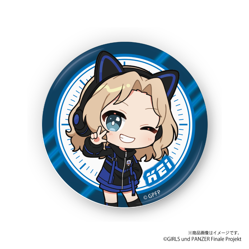 『ガールズ＆パンツァー』×Astromeda トレーディング缶バッジ 式部沙織 ゲーミングデザイン