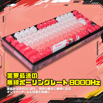 アニメ「ぼっち・ざ・ろっく！」×「Asromeda」8K対応ゲーミングキーボード【喜多郁代モデル】　ブラック