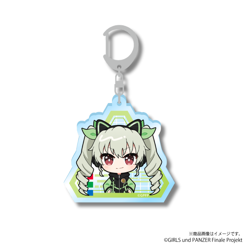 『ガールズ＆パンツァー』×Astromeda ゲーミングアクリルキーホルダー【アンチョビ】 メインビジュアル