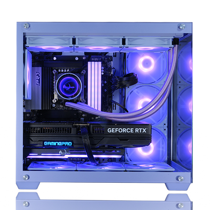 【Astromeda GAMER パープル(Purple)】Ryzen 7 9800X3D/RTX 5060Ti 8GB 紫 ゲーミングPC 内部詳細ビュー 360mm CPUクーラーで強力冷却