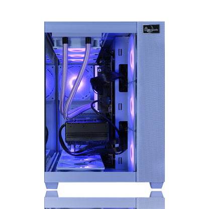 【Astromeda GAMER パープル(Purple)】Core Ultra 7 265F/RTX 5060Ti 8GB ゲーミングPC 内部レイアウト おしゃれLED発光