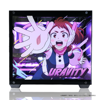 「Astromeda」×TVアニメ『僕のヒーローアカデミア』ゲーミングPC着せ替えパネル3面セット【麗日お茶子】 正面デザイン コラボゲーミングPC対応