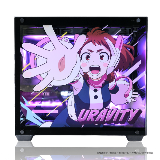 「Astromeda」×TVアニメ『僕のヒーローアカデミア』ゲーミングPC着せ替えパネル3面セット【麗日お茶子】 正面デザイン コラボゲーミングPC対応