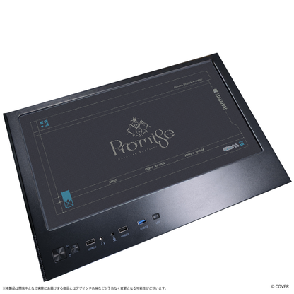 『hololive English』×Astromeda コラボゲーミングPC【Promise】 ブラック筐体 トップビュー
