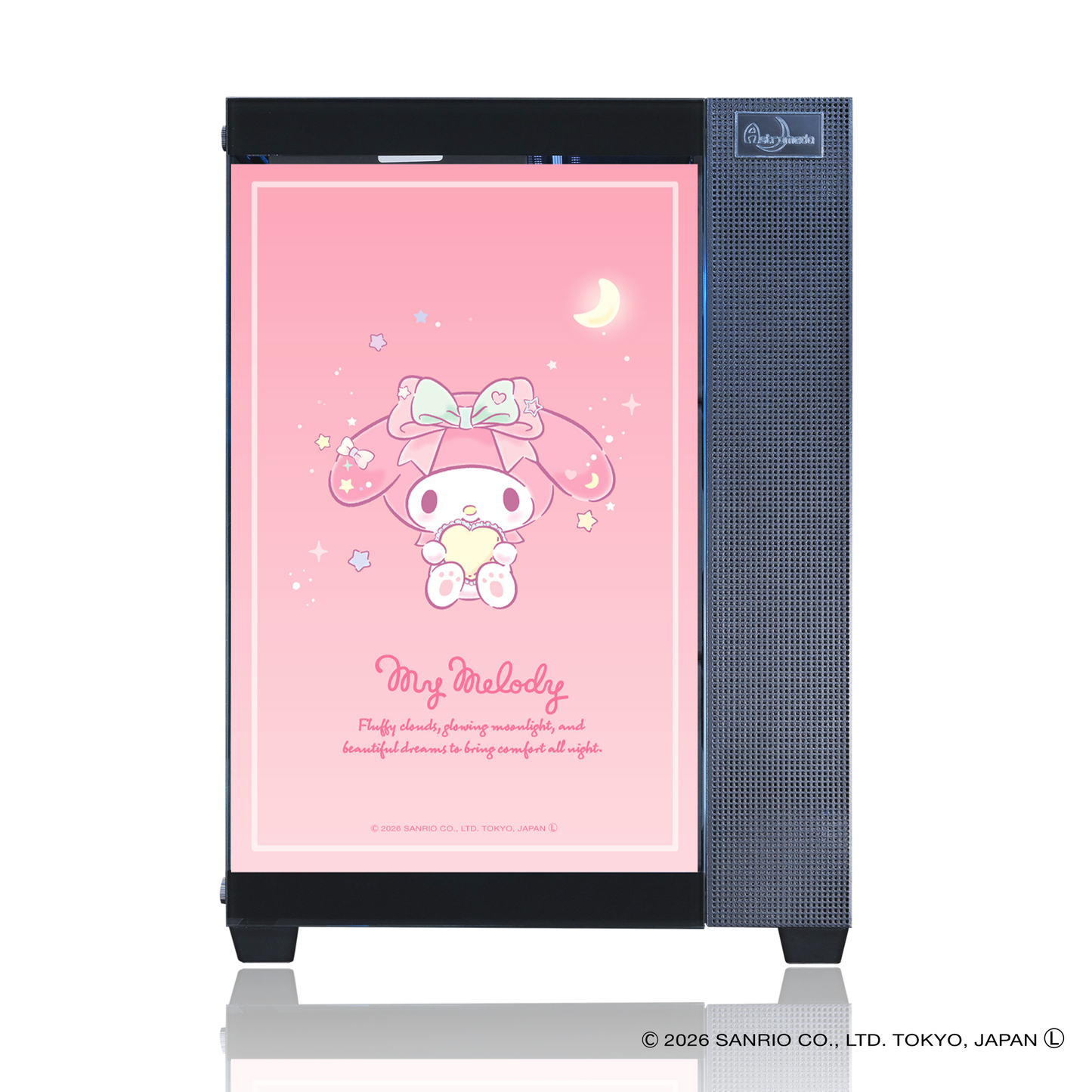『サンリオキャラクターズ』×Astromeda コラボゲーミングPCケース【マイメロディ】 設置イメージ