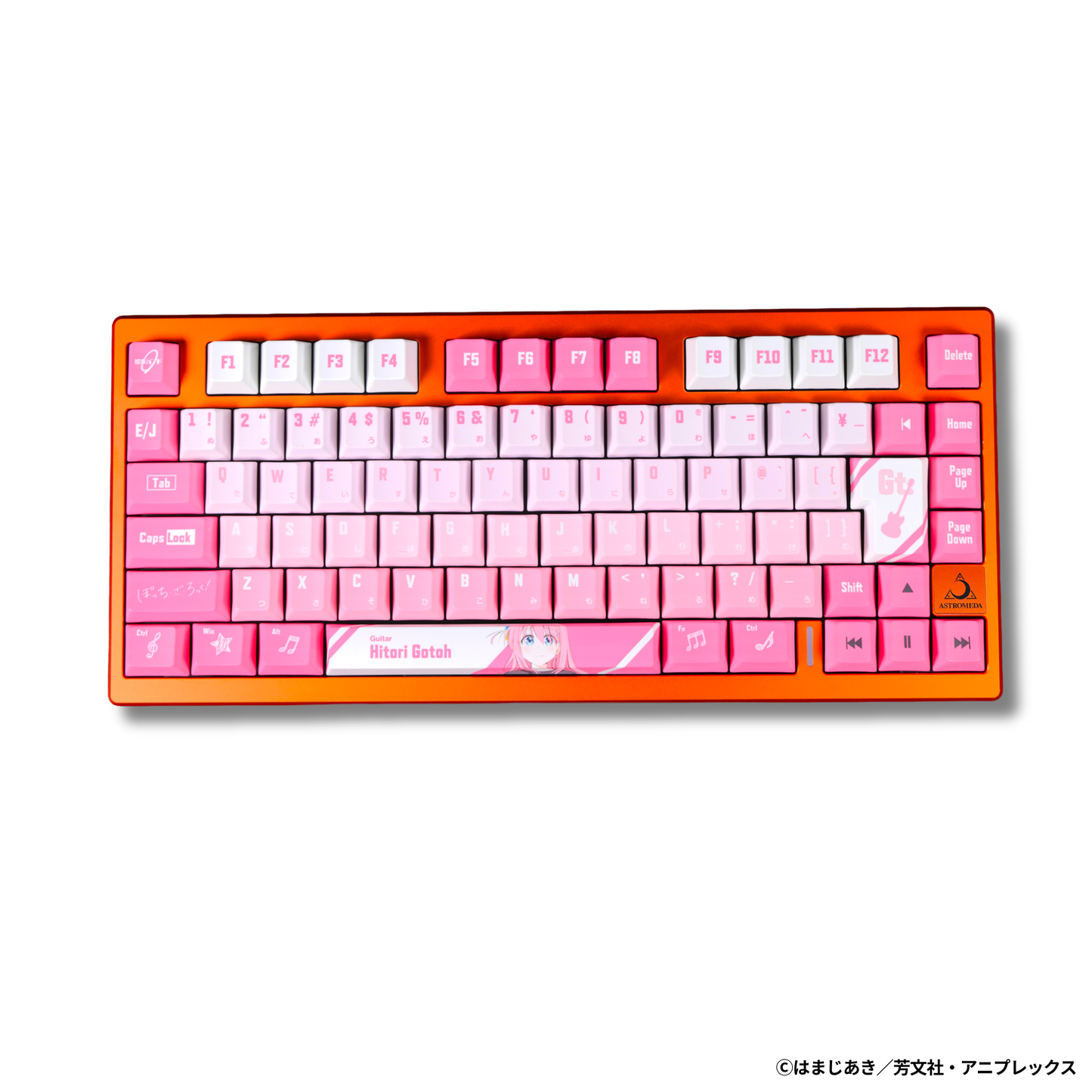 アニメ「ぼっち・ざ・ろっく！」×「Asromeda」8K対応ゲーミングキーボード 【後藤ひとりモデル】 ブラック