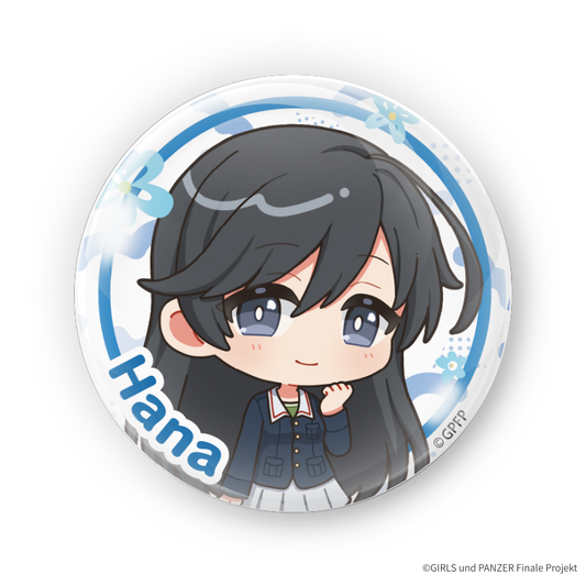 『ガールズ＆パンツァー』×Astromeda 缶バッジ 五十鈴華 ミニキャラデザイン