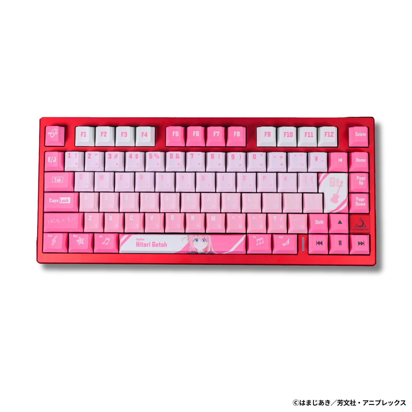 アニメ「ぼっち・ざ・ろっく！」×「Asromeda」8K対応ゲーミングキーボード 【後藤ひとりモデル】 ブラック