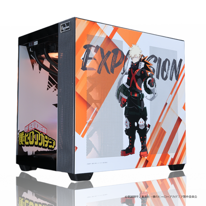 『僕のヒーローアカデミア』×Astromeda コラボゲーミングPCケース【爆豪勝己モデル】 フロントクリアガラス