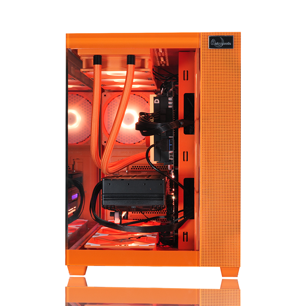 【Astromeda GAMER オレンジ(Orange)】Core Ultra 7 265F/RTX 5060Ti 8GB オレンジ ゲーミングPC 内部レイアウト 可愛いLED発光