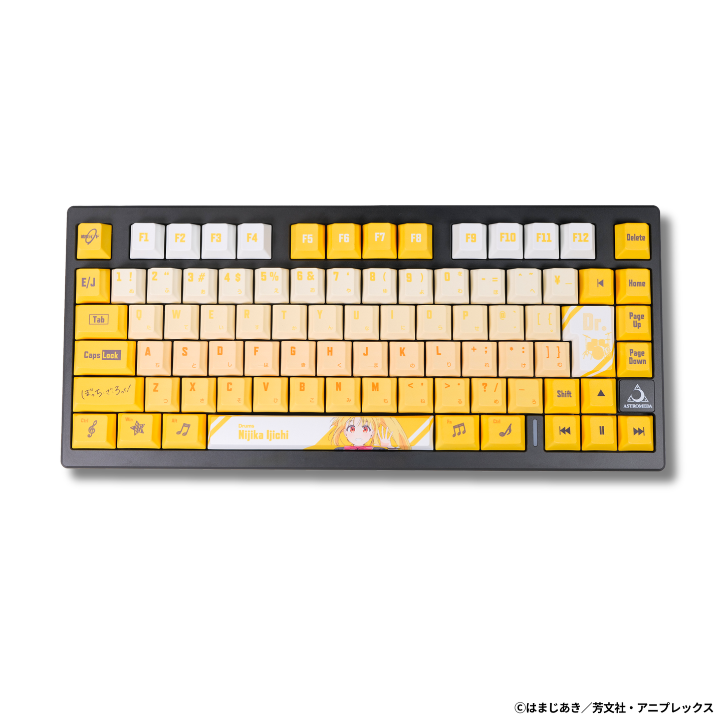 アニメ「ぼっち・ざ・ろっく！」×「Asromeda」8K対応ゲーミングキーボード【伊地知虹夏モデル】 ブラック