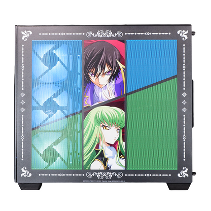 『コードギアス 反逆のルルーシュ』×Astromeda コラボゲーミングPC着せ替えパネル【ルルーシュ&C.C.モデル】 ブラック筐体パッケージビジュアル