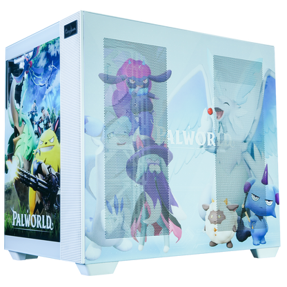 Palworld Collaboration PC High-end Model alternate angle exterior side panel purple lion-type Pal characters PALWORLD logo