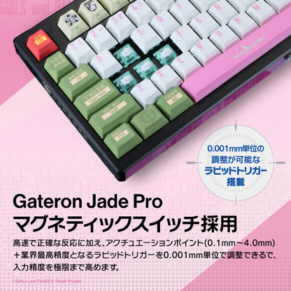 『ガールズ＆パンツァー』×「Astromeda」8K対応ゲーミングキーボード