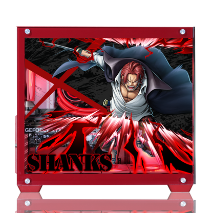 『ONE PIECE バウンティラッシュ』×Astromeda コラボゲーミングPC【シャンクス】 サイドガラスキャラクターデザイン