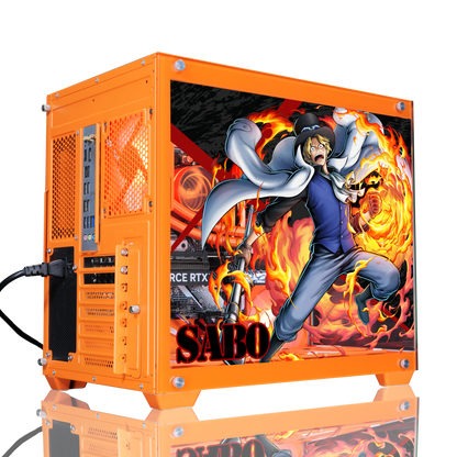 『ONE PIECE バウンティラッシュ』×Astromeda コラボゲーミングPC【サボ】 メッシュバックパネルライティング