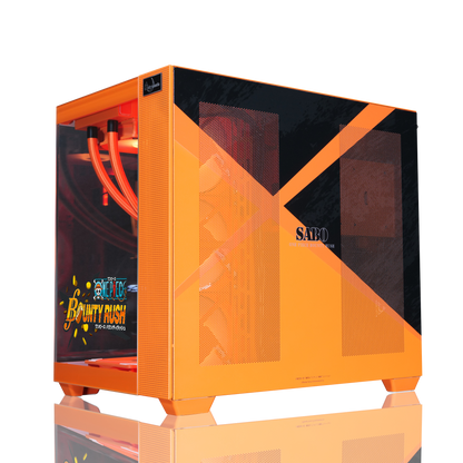 『ONE PIECE バウンティラッシュ』×Astromeda コラボゲーミングPC【サボ】 強化フロントクリアガラスRGB内部