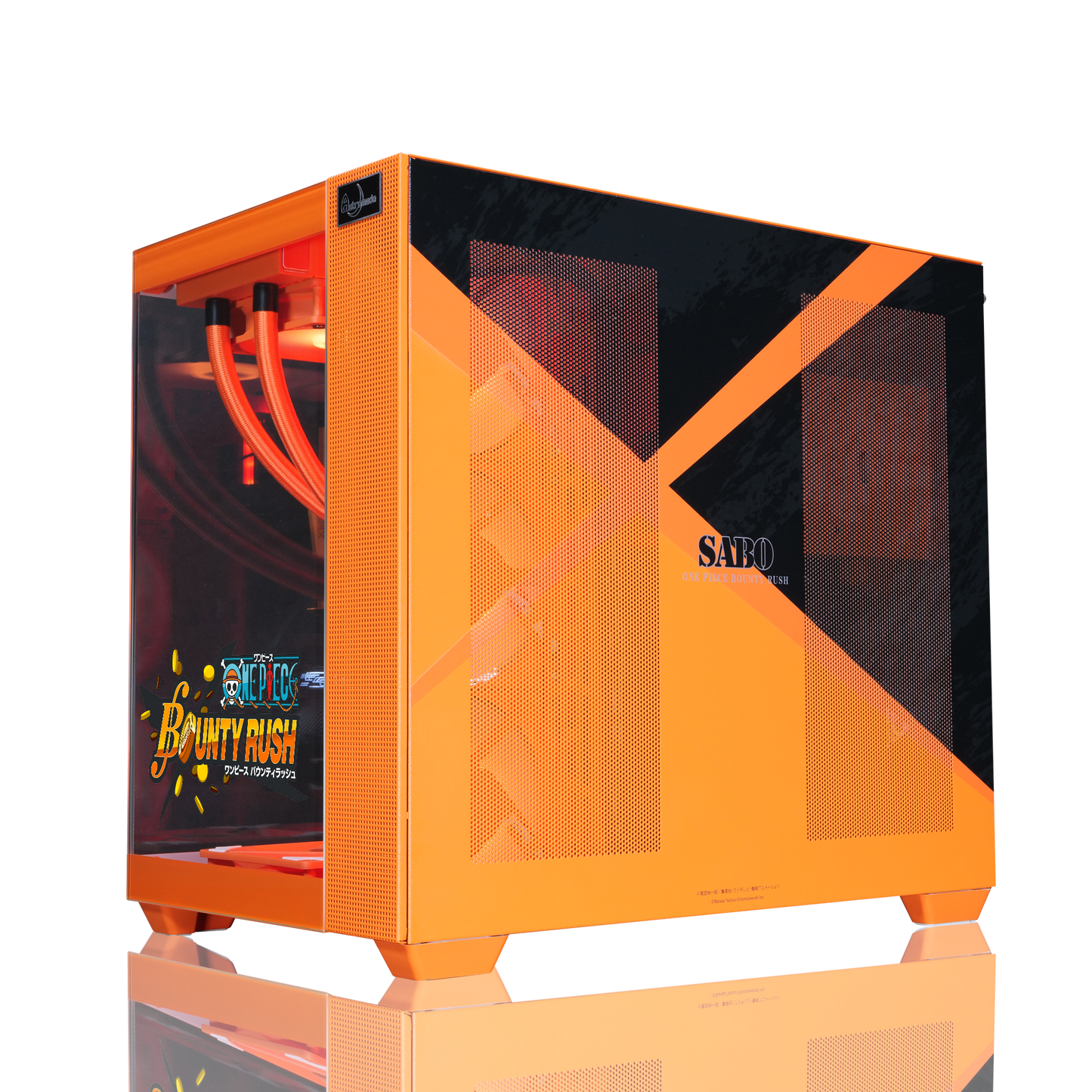 『ONE PIECE バウンティラッシュ』×Astromeda コラボゲーミングPC【サボ】 強化フロントクリアガラスRGB内部