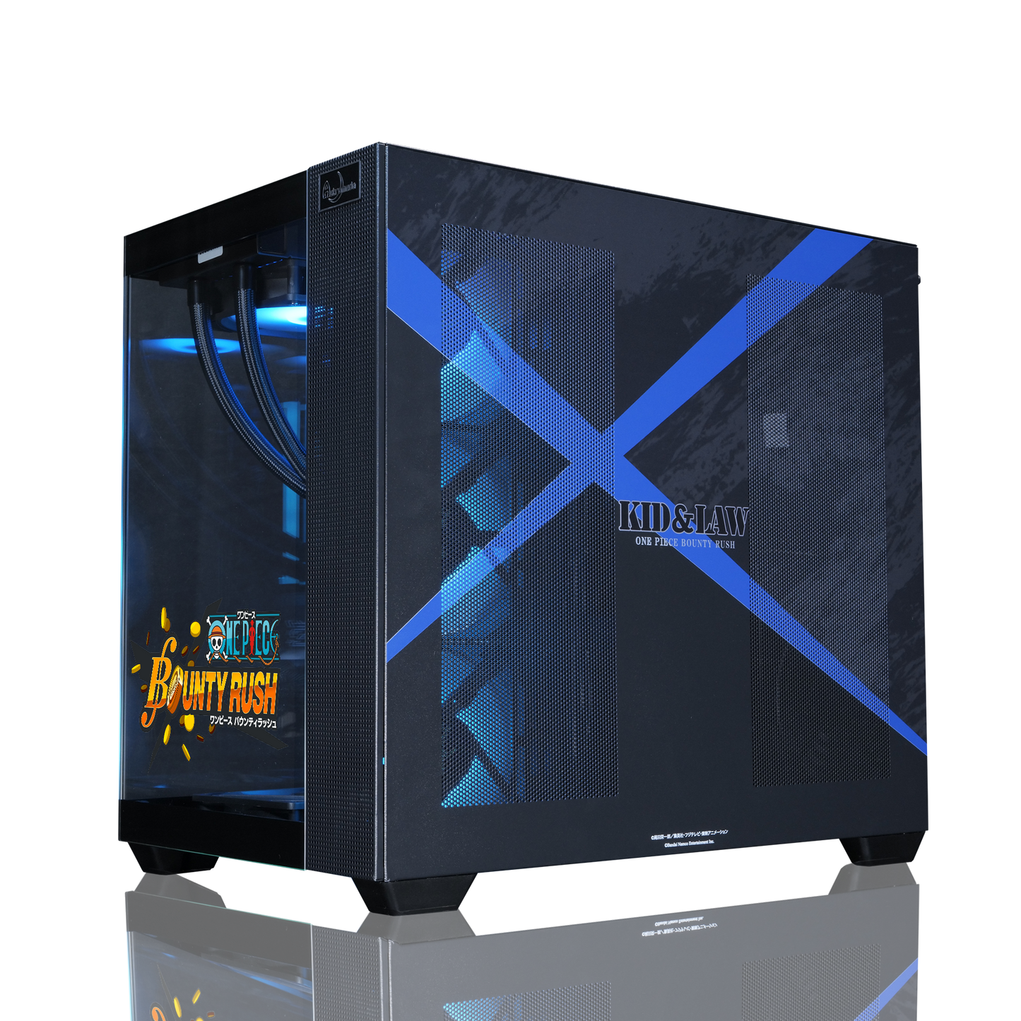 『ONE PIECE バウンティラッシュ』×Astromeda コラボゲーミングPC【キッド&ロー】 強化フロントクリアガラスRGB内部