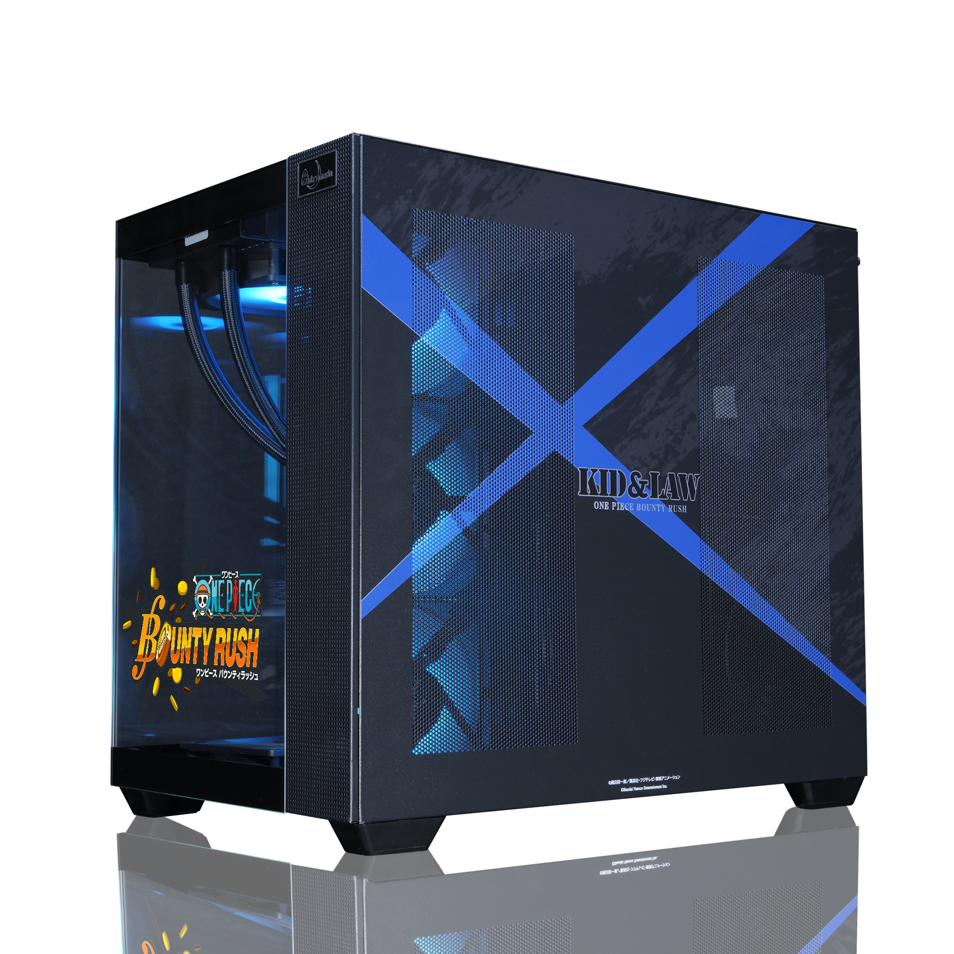 『ONE PIECE バウンティラッシュ』×Astromeda コラボゲーミングPC【キッド&ロー】 強化フロントクリアガラスRGB内部