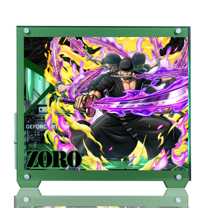 『ONE PIECE バウンティラッシュ』×Astromeda コラボゲーミングPC【ゾロ】 サイドガラスキャラクターデザイン
