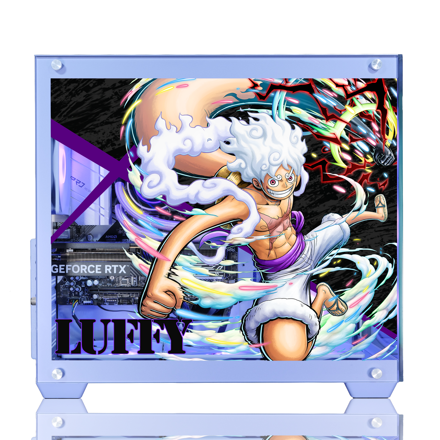 『ONE PIECE バウンティラッシュ』×Astromeda コラボゲーミングPC【ルフィ】 サイドガラスキャラクターデザイン