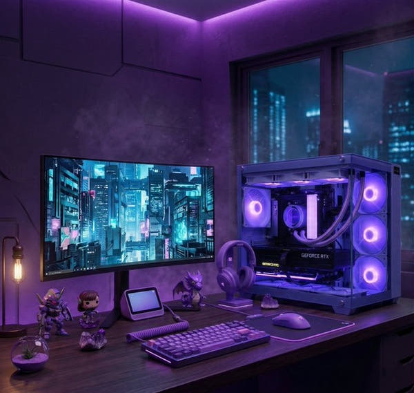 パープルゲーミングPC