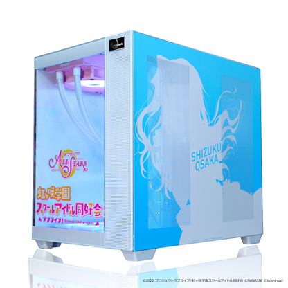 『ラブライブ！虹ヶ咲学園スクールアイドル同好会』×Astromeda コラボゲーミングPC【桜坂しずく】 強化フロントクリアガラスRGB内部