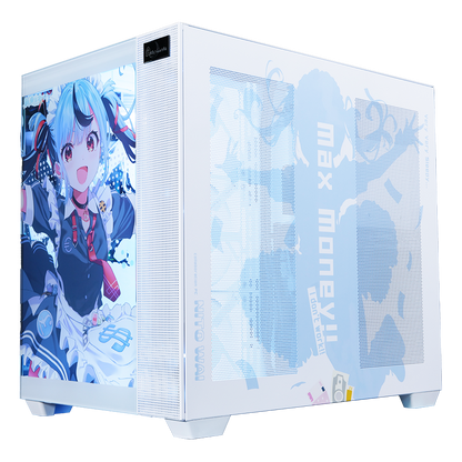 新兎わい コラボPC ハイモデルプラス 別角度 フロント正面+左側面 max money!!タイポ 両面コラボ