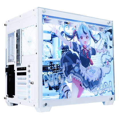 新兎わい コラボPC ミドルモデル 右側面斜めビュー 内部見え キャラクター描き下ろしデザイン