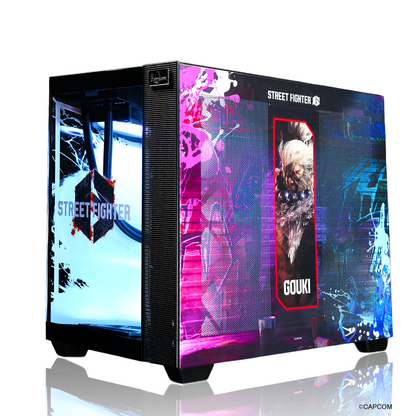 『ストリートファイター6』×Astromeda コラボゲーミングPC【豪鬼】 強化フロントクリアガラスRGB内部