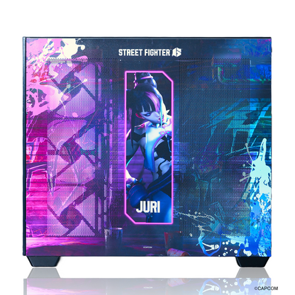 『ストリートファイター6』×Astromeda コラボゲーミングPC【ジュリ】 メッシュバックパネルライティング