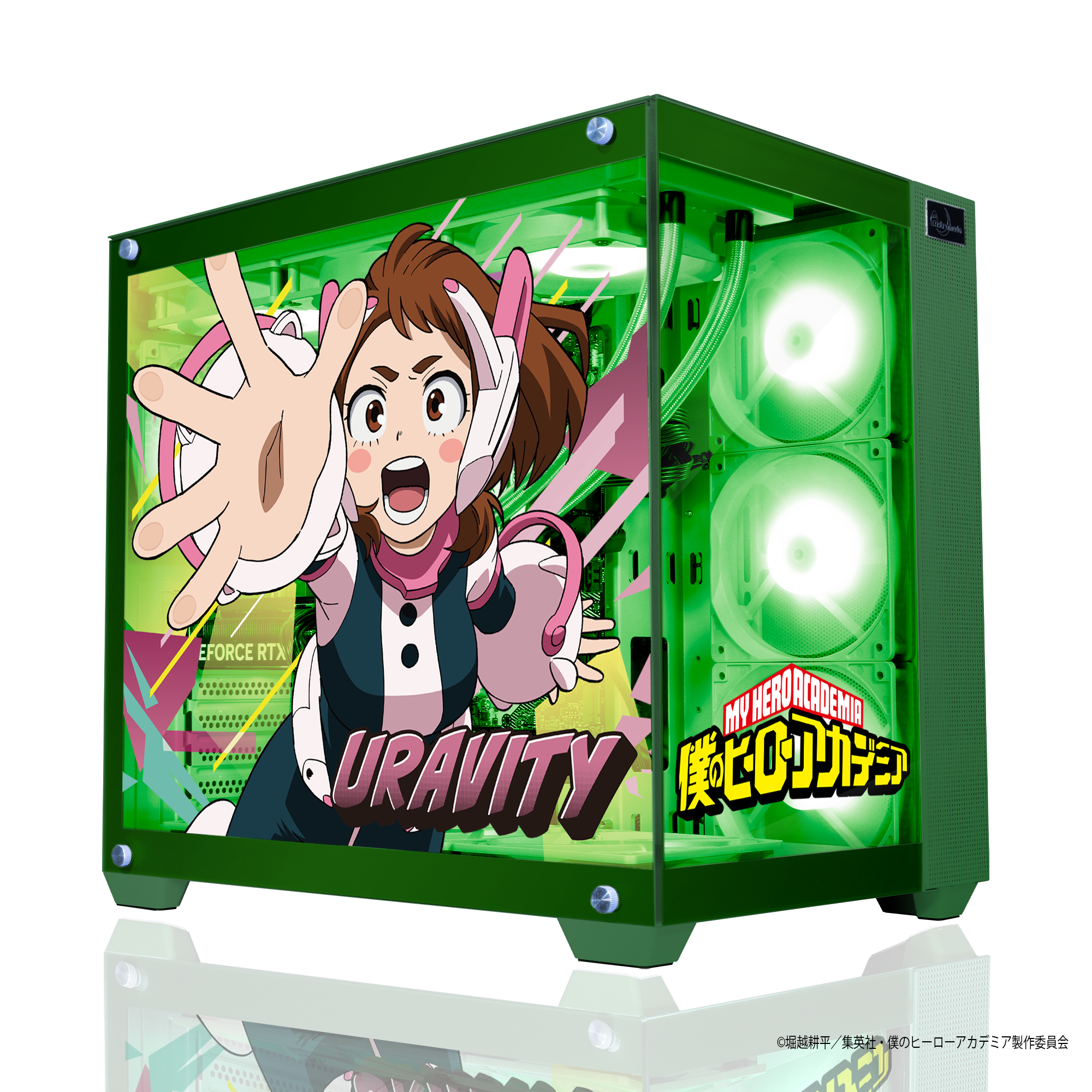 「Astromeda」×TVアニメ『僕のヒーローアカデミア』コラボゲーミングPC 【麗日お茶子】グリーン-AMDエントリーモデル