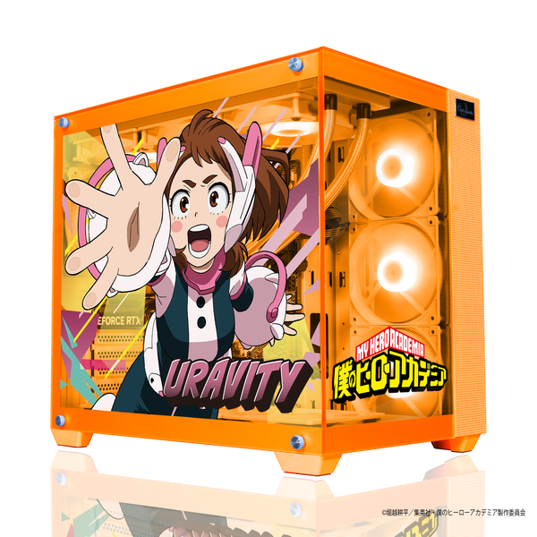 「Astromeda」×TVアニメ『僕のヒーローアカデミア』ゲーミングPCケース【麗日お茶子モデル】オレンジ