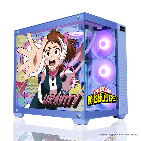 「Astromeda」×TVアニメ『僕のヒーローアカデミア』ゲーミングPCケース【麗日お茶子モデル】パープル