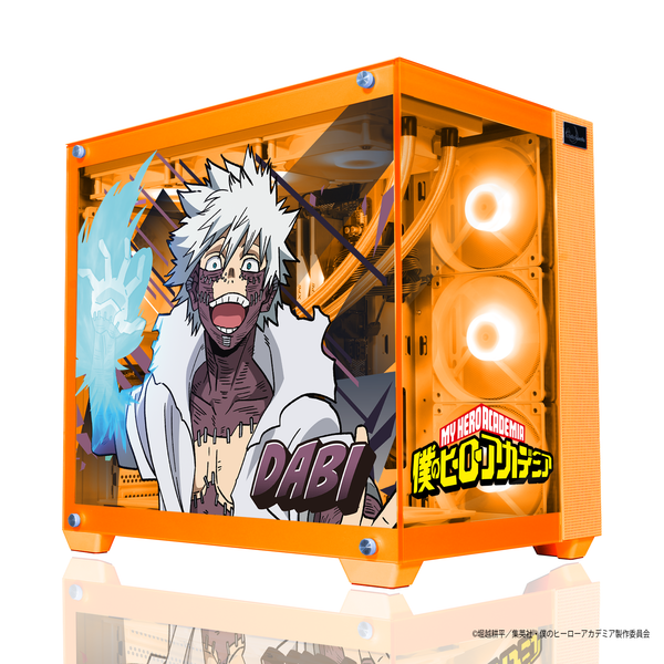 「Astromeda」×TVアニメ『僕のヒーローアカデミア』ゲーミングPCケース【荼毘モデル】オレンジ