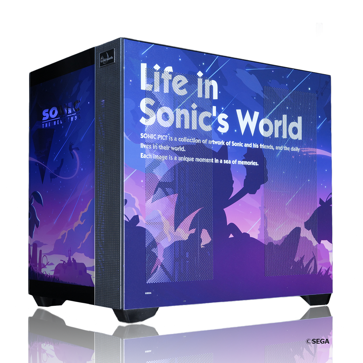 『ソニック・ザ・ヘッジホッグ』×Astromeda コラボレーションゲーミングPC【ソニック】Intel Core Ultraハイモデル 強化フロントクリアガラスRGB内部