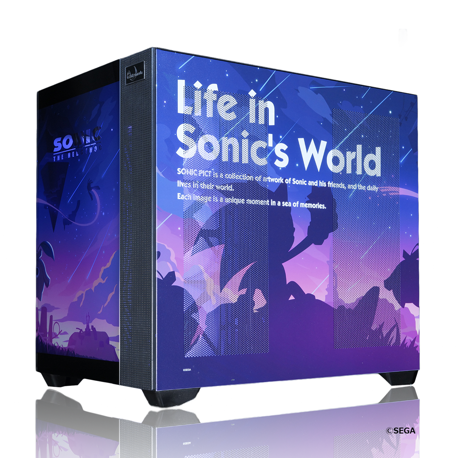 『ソニック・ザ・ヘッジホッグ』×Astromeda コラボレーションゲーミングPC【ソニック】Intel Core Ultraハイモデル 強化フロントクリアガラスRGB内部